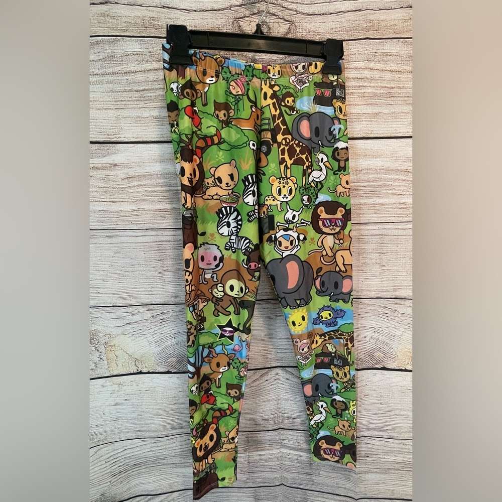 🐅 Tags Removed Savannah Safari Kawaii Tokidoki X JapanLa Collab Leggings RARE